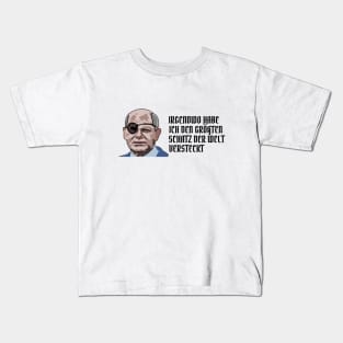 Olaf Scholz Augenklappe Meme Kids T-Shirt